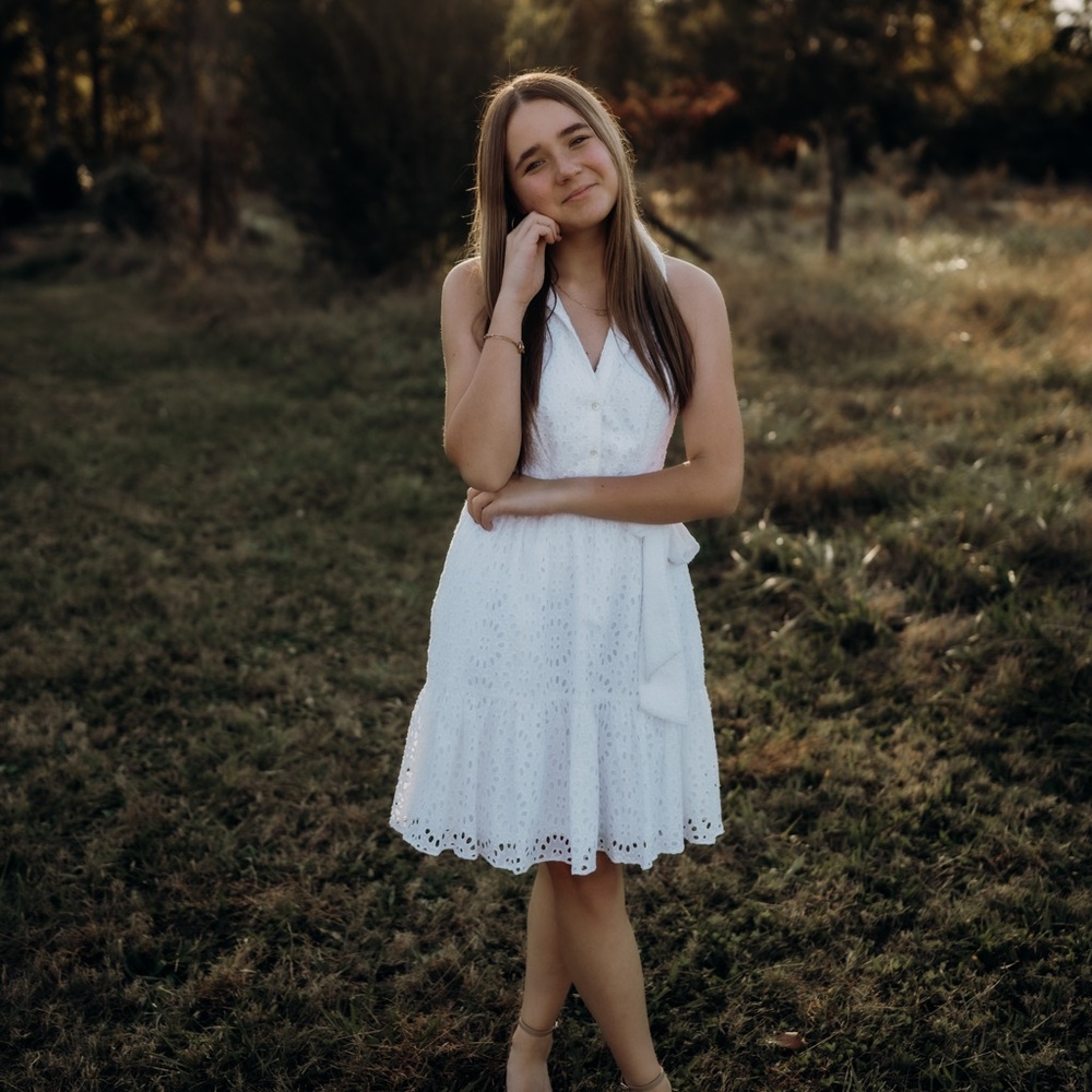 Lilly Pulitzer White Eyelet Halter Dress